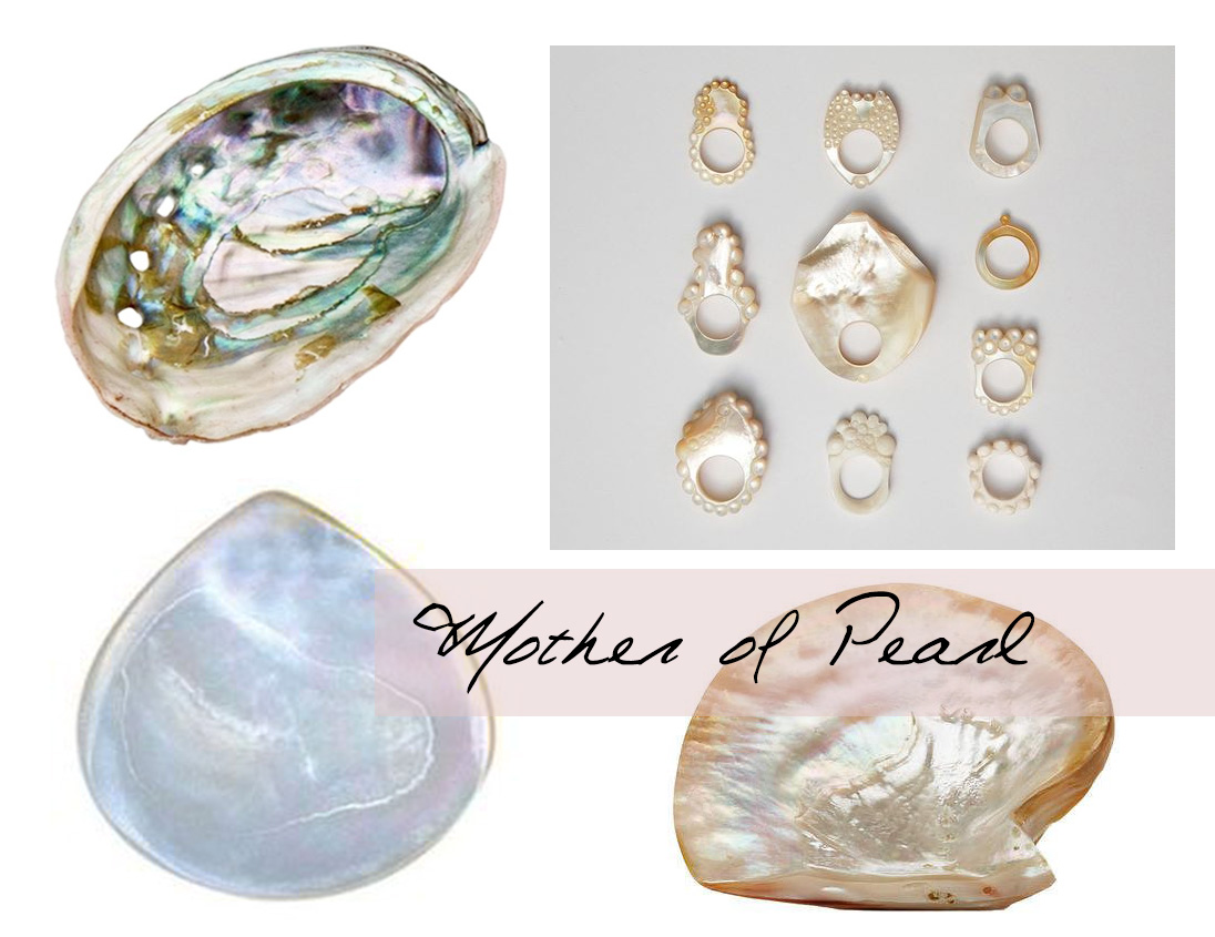 Natural Mother of Pearl Nacre Conch Shell Beads for Jewelry Making