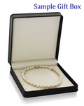 10-12mm Golden Round South Sea Pearl Necklace - AAA Quality - Third Image