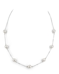 14K Gold Japanese Akoya Pearl Tincup Necklace