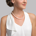 8.0-8.5mm White Freshwater Pearl Necklace - AAA Quality - Secondary Image