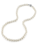 6.5-7.0mm Japanese Akoya White Pearl Necklace- AAA Quality