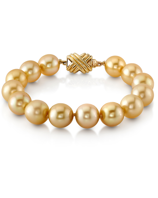 10-11mm Golden South Sea Pearl Bracelet