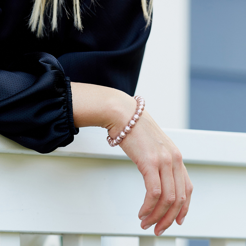 pink freshwater pearl bracelet