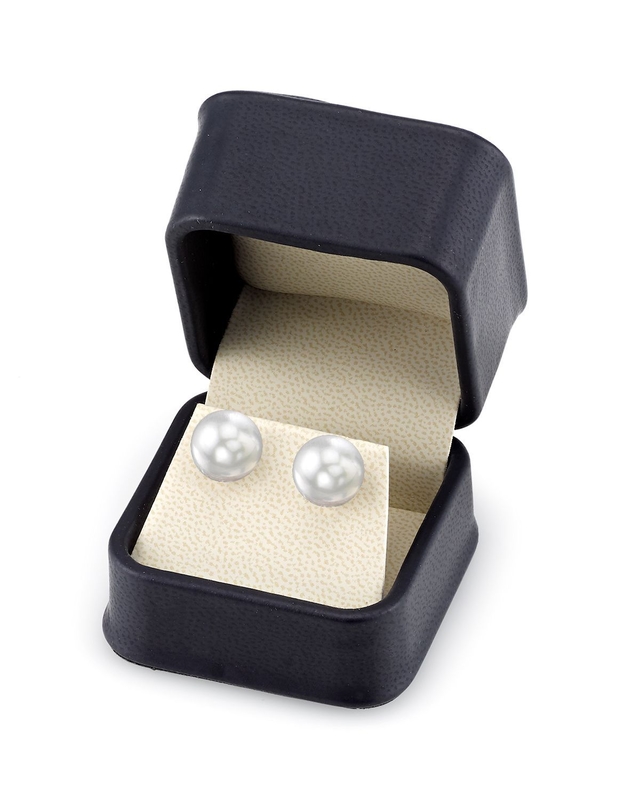 11mm South Sea Round Pearl Stud Earrings- Choose Your Quality - Third Image