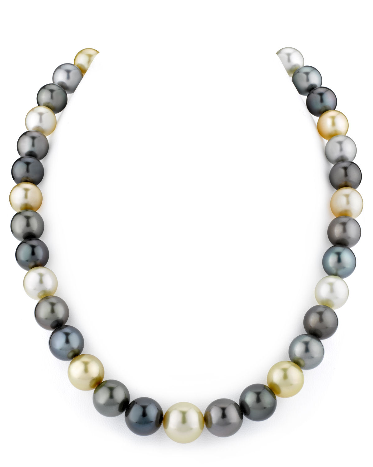 10-12mm South Sea Multicolor Pearl Necklace - AAAA Quality