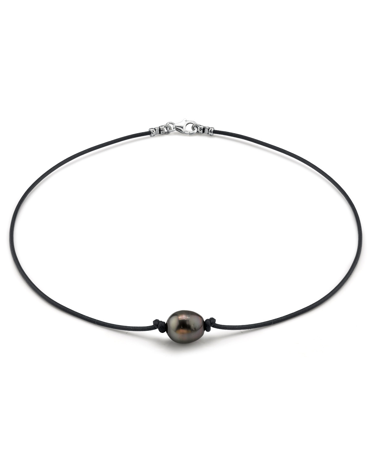 Tahitian Baroque Pearl Leather Necklace- Various Sizes